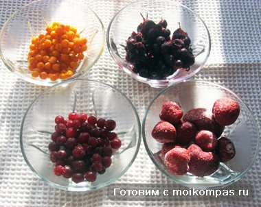 ягоды, замороженные ягоды, фоторецепт, завтрак